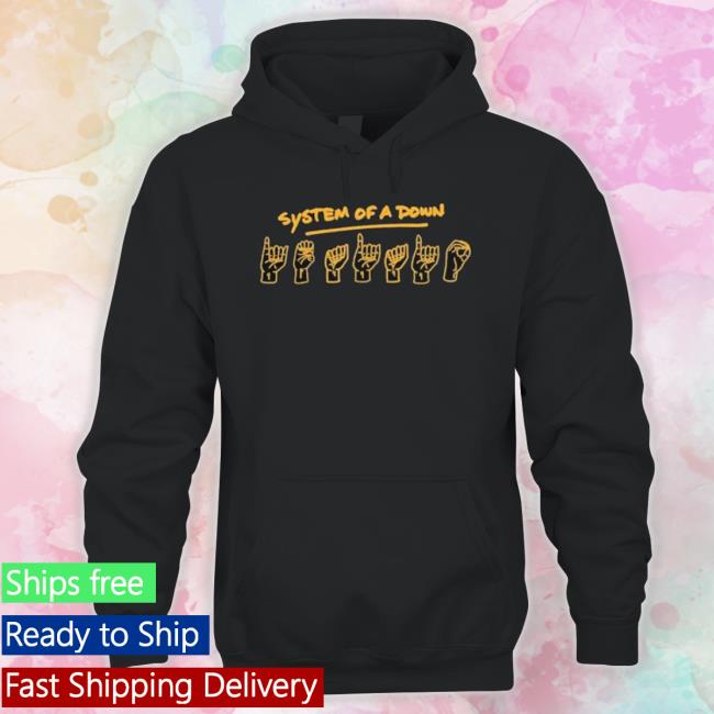System Of A Down Merch System Hand Shirt System Of A Down Merch System Hand Shirt