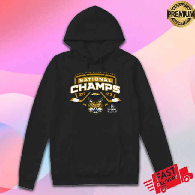 Quinnipiac Bobcats Ncaa Men’S Ice Hockey National Champions 2023 Shirt Quinnipiac Bobcats Ncaa Men’S Ice Hockey National Champions 2023 Shirt