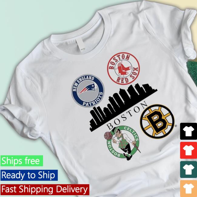 New England Patriots Boston Red Sox Boston Celtics And Boston Bruins  Massachusetts 2023 shirt, hoodie, tank top, sweater and long sleeve t-shirt  - Obishirt