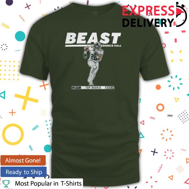 Breece the beast Breece Hall New York Jets shirt, hoodie, sweater