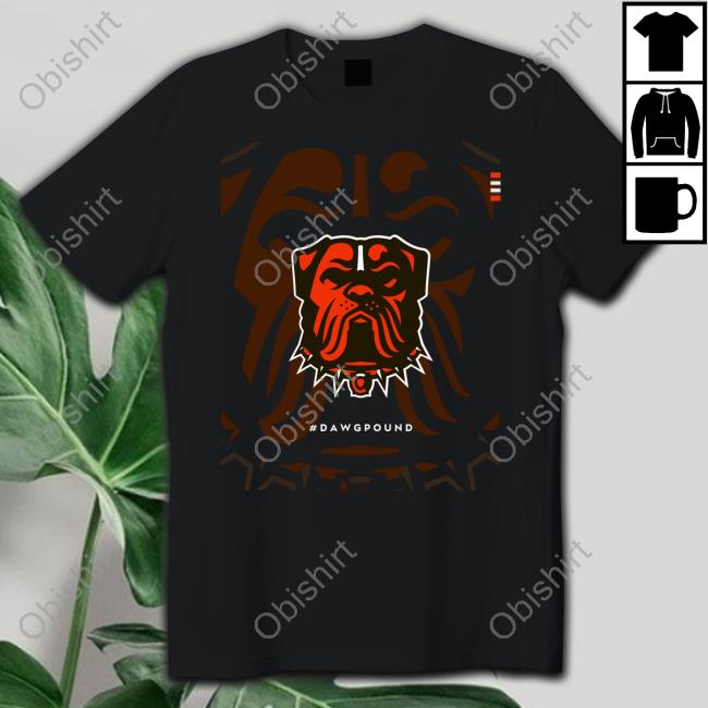 Official Cleveland browns dawg pound new official dog logo T-shirt