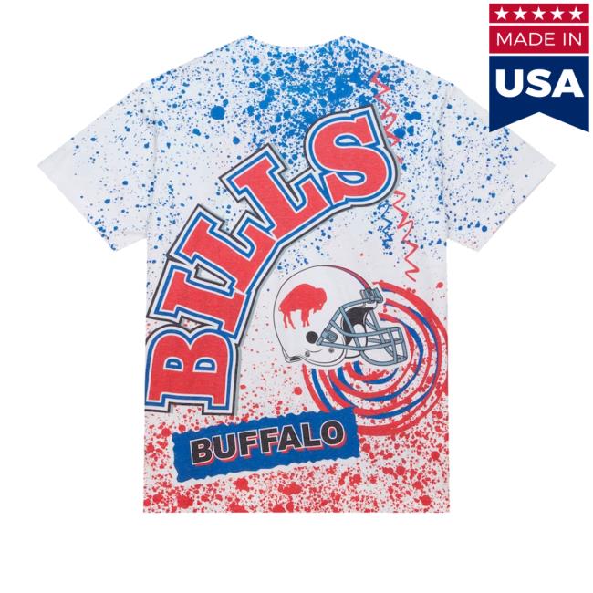 Mitchell & Ness Team Burst Sublimated S/S Tee Buffalo Bills