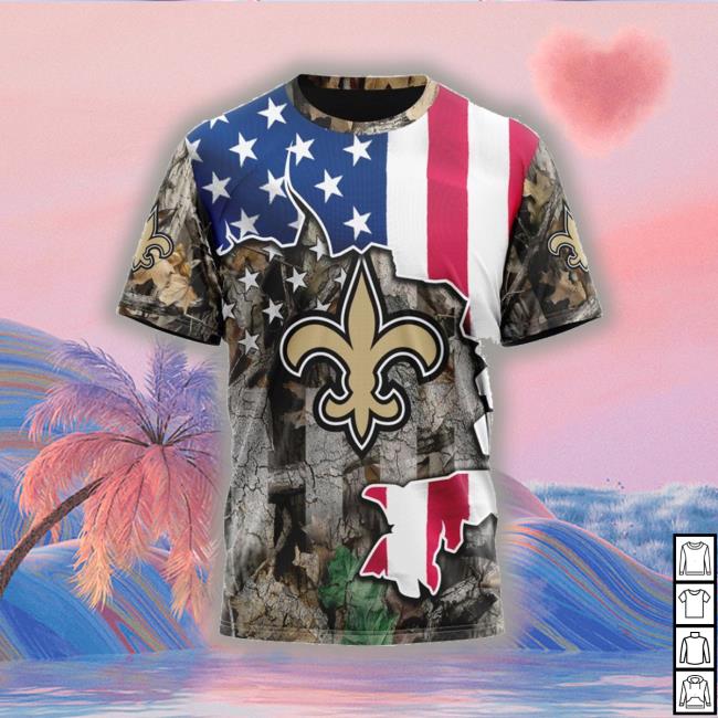 New Orleans Saints NFL Special Camo Hunting Personalized Hoodie T