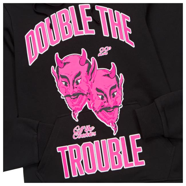 Official Cookies Merch Store Cookies X Otx Double The Trouble Popover Sweatshirt Black/Pink Official Cookies Merch Store Cookies X Otx Double The Trouble Popover Sweatshirt Black/Pink