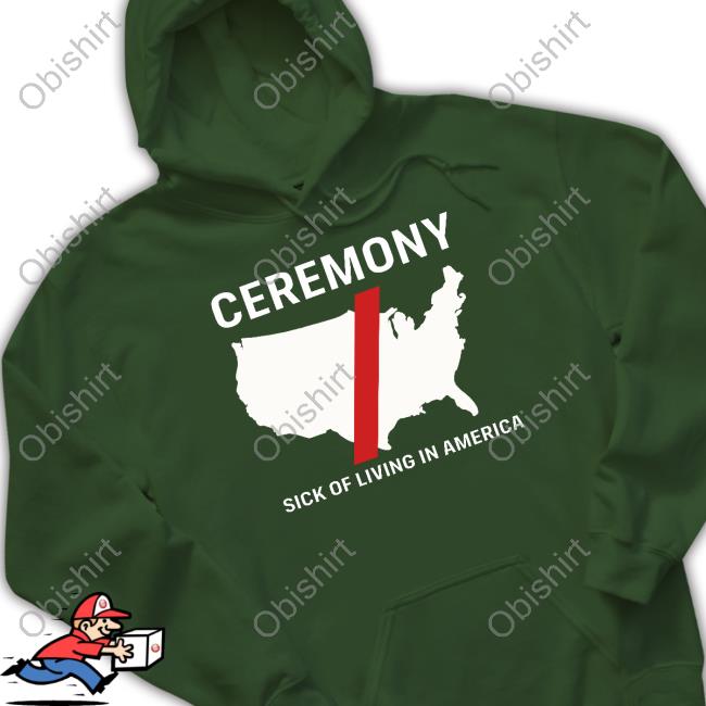 Ceremony Merch Ceremony Sick Of Living In America Tee Shirt Ceremony Merch Ceremony Sick Of Living In America Tee Shirt