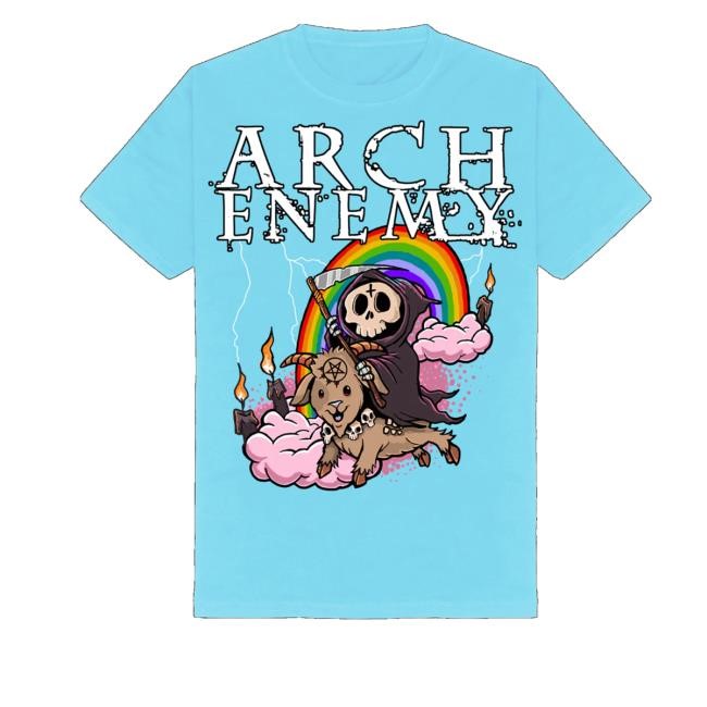 Archenemy Merch Rainbow Reaper Tee Shirt Archenemy Merch Rainbow Reaper Tee Shirt