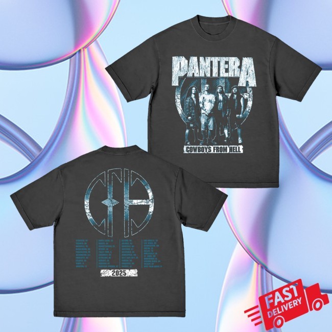 Trending Pantera Store Merch Cowboys From Hell Band Photo T-Shirt  Hoodie  Tank Top  Sweater And Long Sleeve T-Shirt - Obishirt