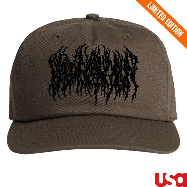 Trending Blood Incantation Merch Embroidered Logo Bucket Hat Walnut - Obishirt