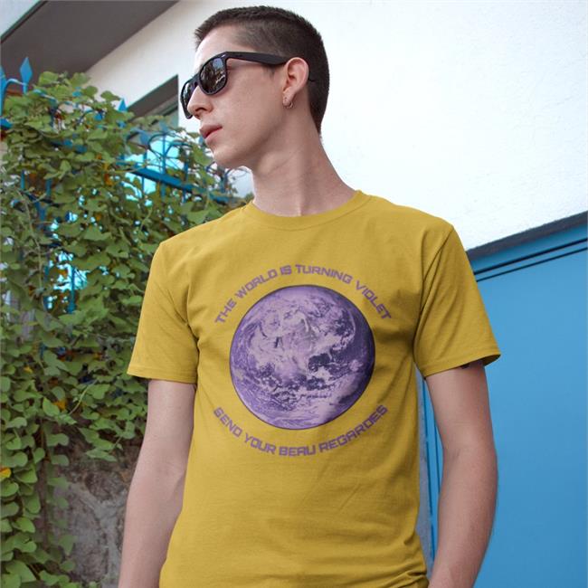 Send Your Beau Regardes Shirt The World Is Turning Violet Shirt Anus Funny The World Is Turning Violet Send Your Beau Regardes T Shirt