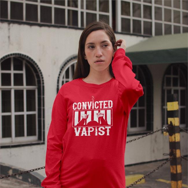 Convicted Vapist Hoodie Disturbingshirt Convicted Vapist Tee Shirts With Threatening Auras