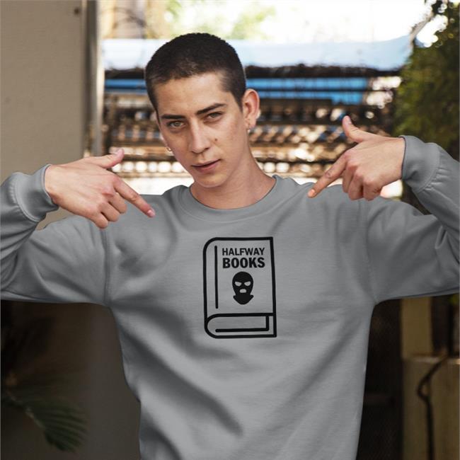 Grey SheaSerrano Halfway Books Hoodie