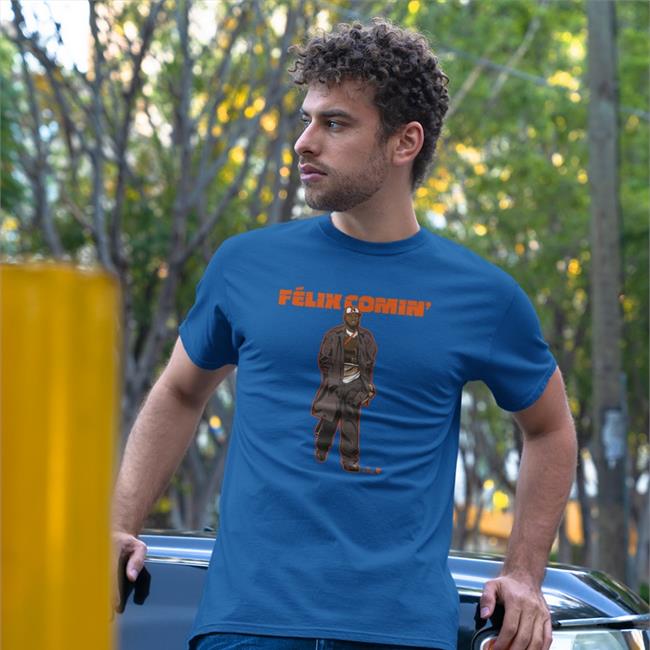 Félix Bautista Wearing Félix Comin' T Shirt