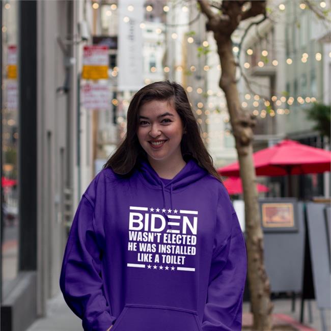 Maga Nancy Biden Wasn't Elected He Was Installed Like A Toilet T Shirt Royal