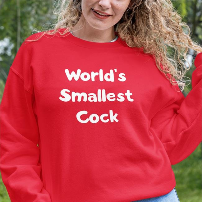 World's Smallest Cock Tee Shirt Trashcan Paul
