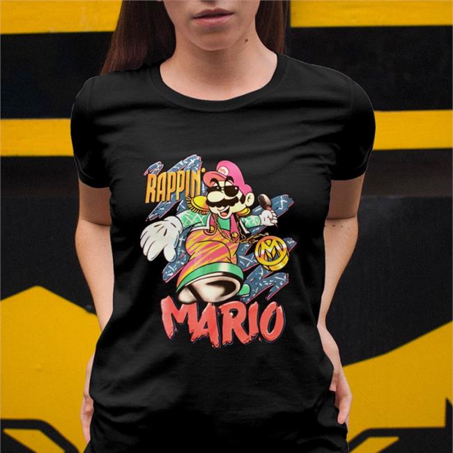 Rappin' Mario Shirt Super Mario Broth Nintendo 1991