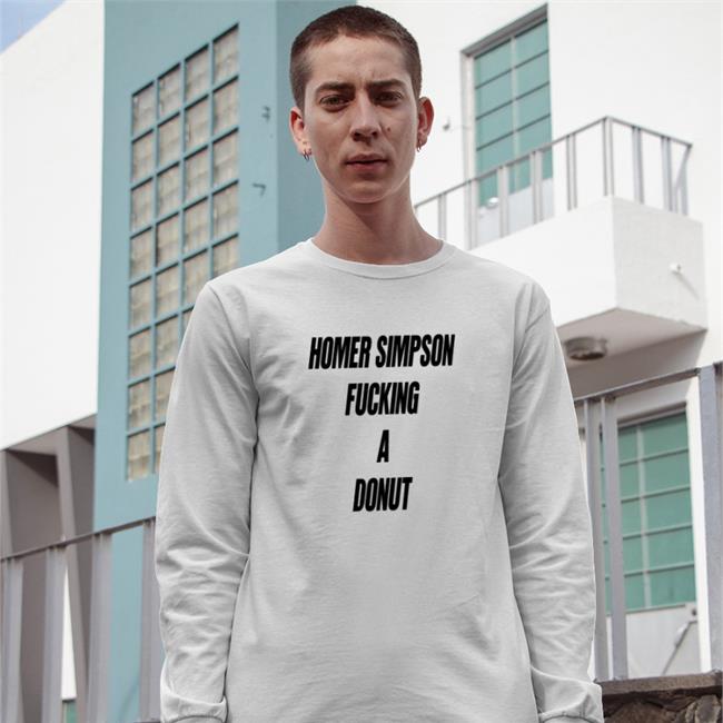 Homer Simpson Fucking A Donut Hoodie