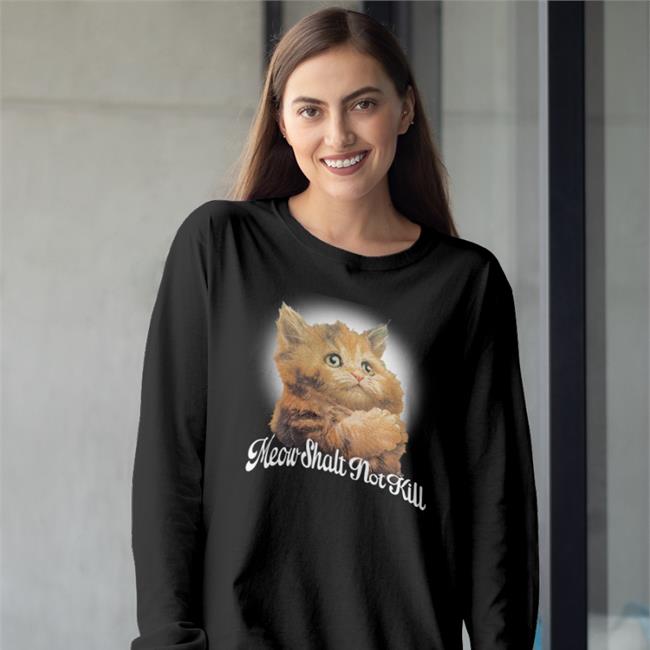 Shirtsthatgohard Store Meow Shalt Not Kill T Shirt