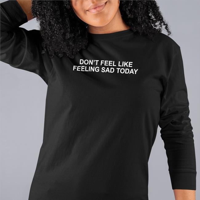 Yungblud Store Black Don't Feel Like Feeling Sad Today Hoodie