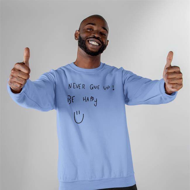 Sergio Checo Never Give Up Be Happy Tee