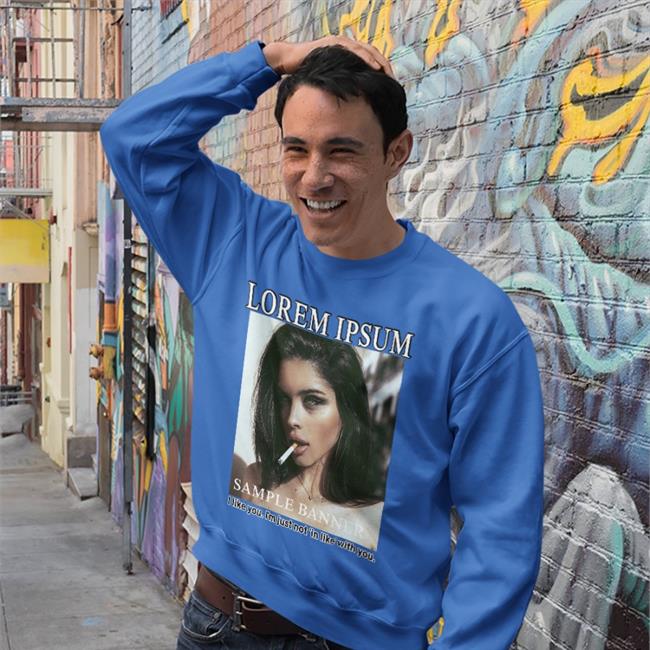 Lorem Ipsum Sample Banner I Like You I'm Just Not In Like With You Hoodie