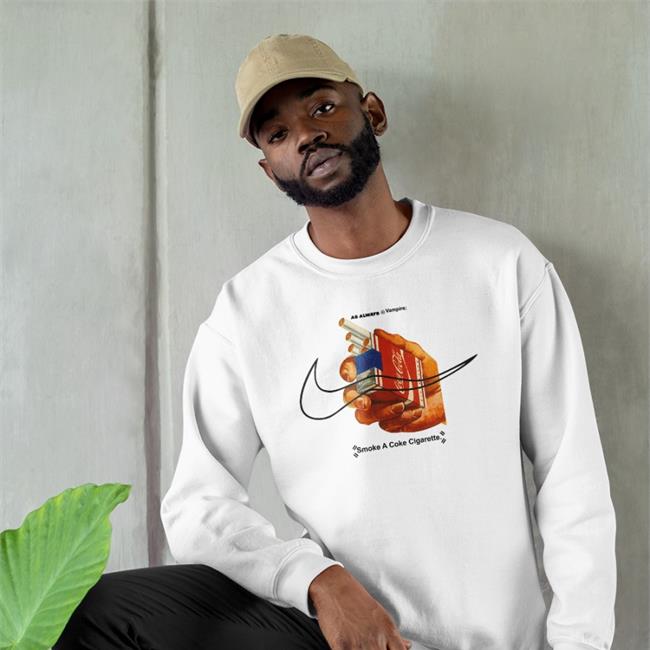 Shirts That Go Hard As Always Vampire Smoke A Coke Cigarette Tee