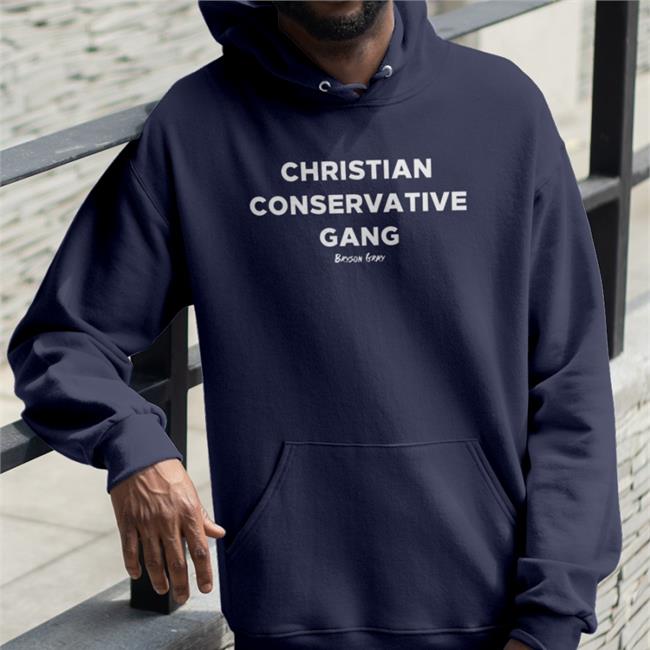 Christian Conservative Gang Hoodie Bryson Gray Official Store Ccg Bryson Wearing