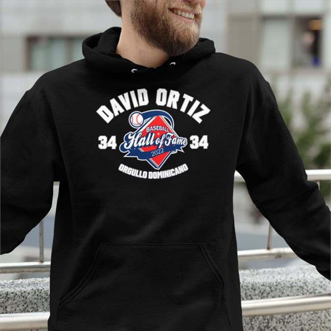 David Ortiz Baseball Hall Of Fame Orgullo Dominicano Sweatshirt