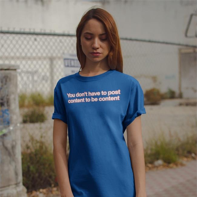 Shirts That Go Hard You Don't Have To Post Content To Be Content Hoodie