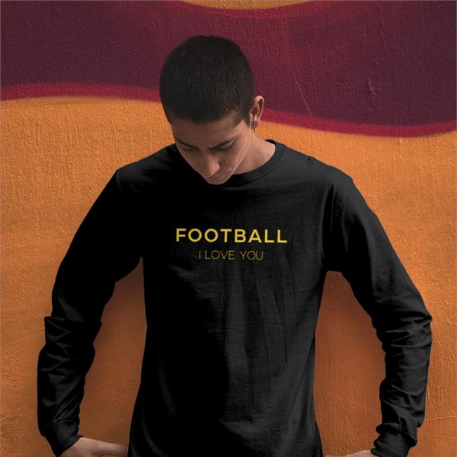 Stephanie Copley Football I Love You Sweatshirt Pink