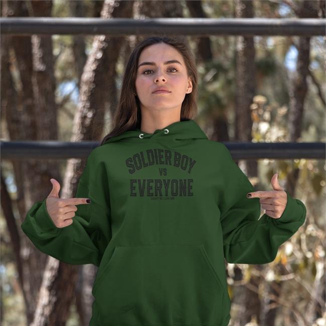 Soldier Boy Vs Everyone Except Me I Love Him Shirt Jensen Ackles