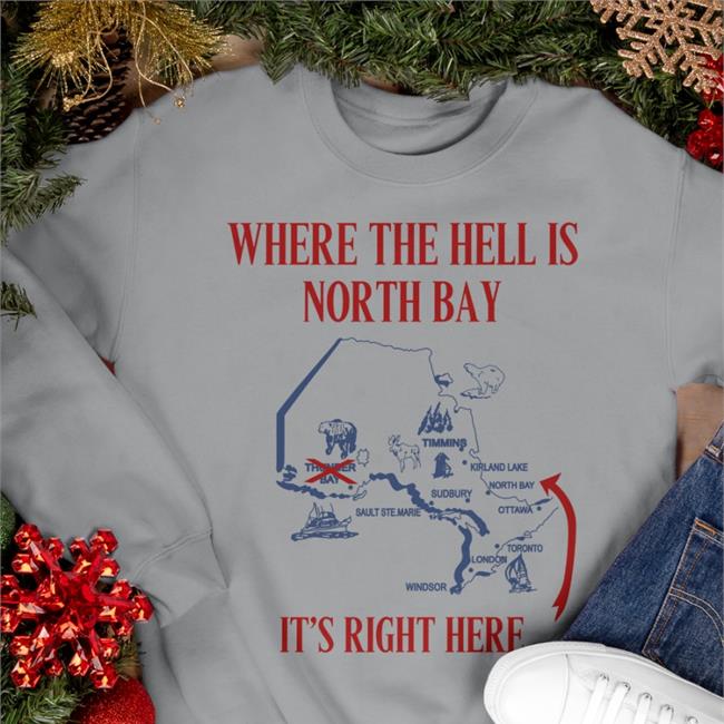 Where The Hell Is North Bay It's Right Here Hoodie Doug Ford