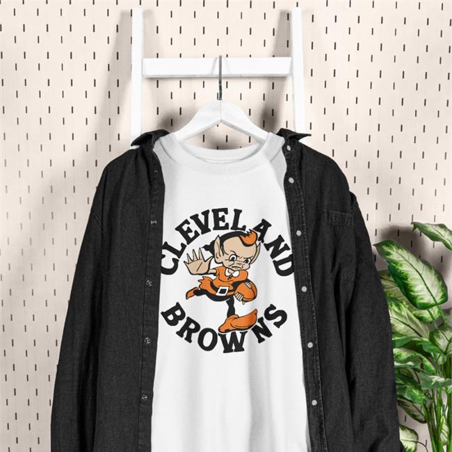 Cleveland Browns Brownie Stiff Arm Shirt Moreforyoucleveland Homage Merch