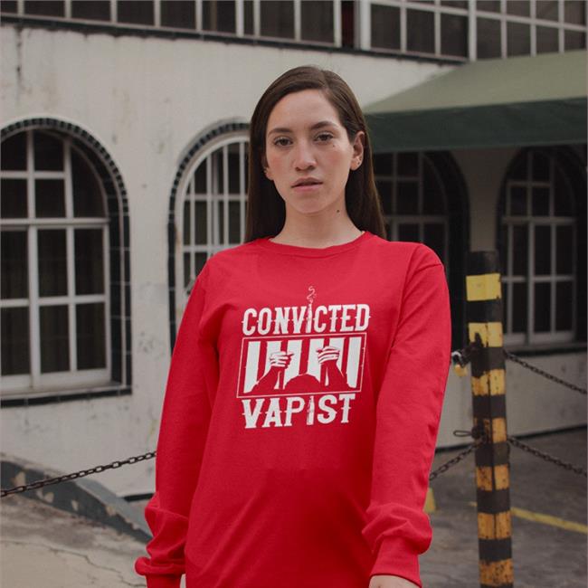 Convicted Vapist Hoodie Disturbingshirt Shirts With Threatening Auras Convicted Vapist Hoodie