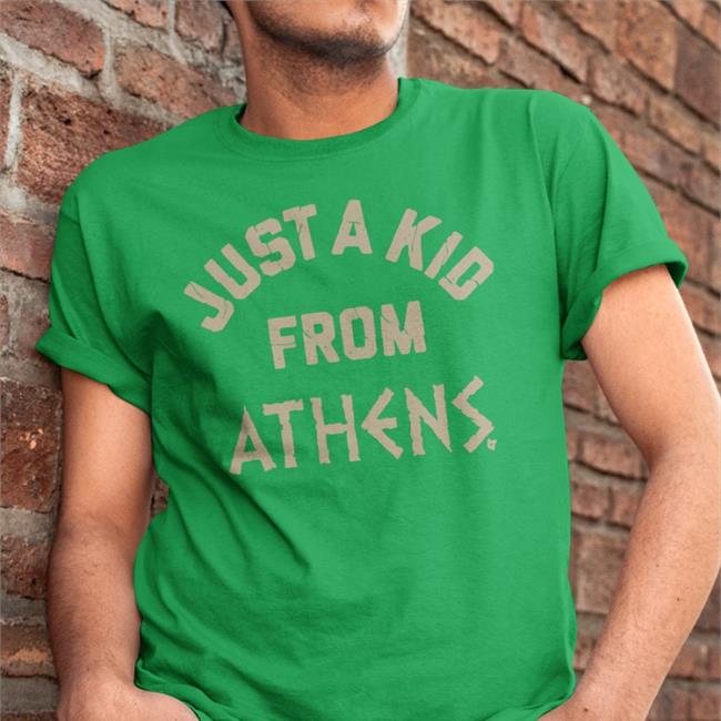 Milwaukee Bucks Just A Kid From Athens T Shirt Breakingt Store Behind The Buck Pass
