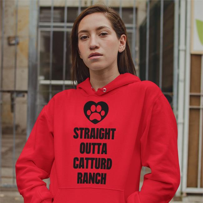 Catturd ™ Straight Outta Catturd Ranch Dog T Shirt Wings And Pirate Going Great At New Home