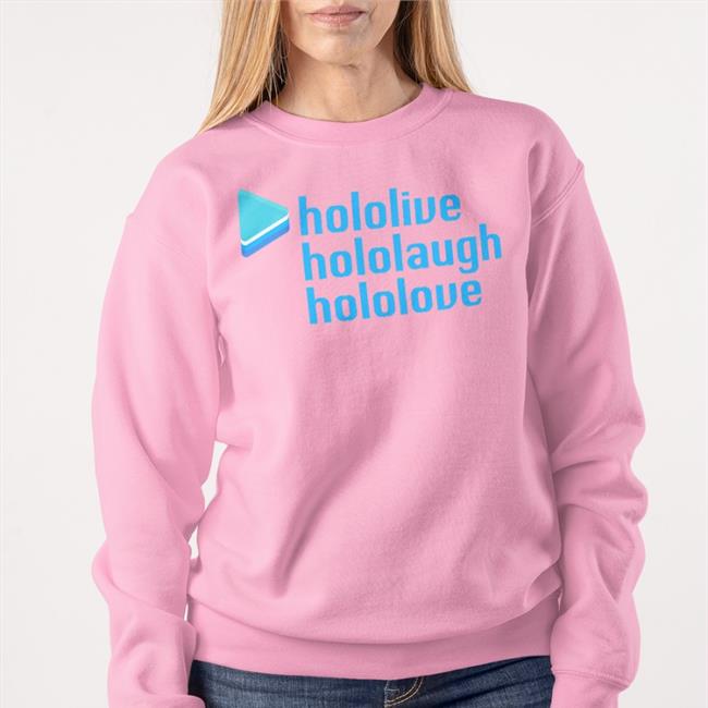 Hololive Hololaugh Hololove Funny T Shirt White