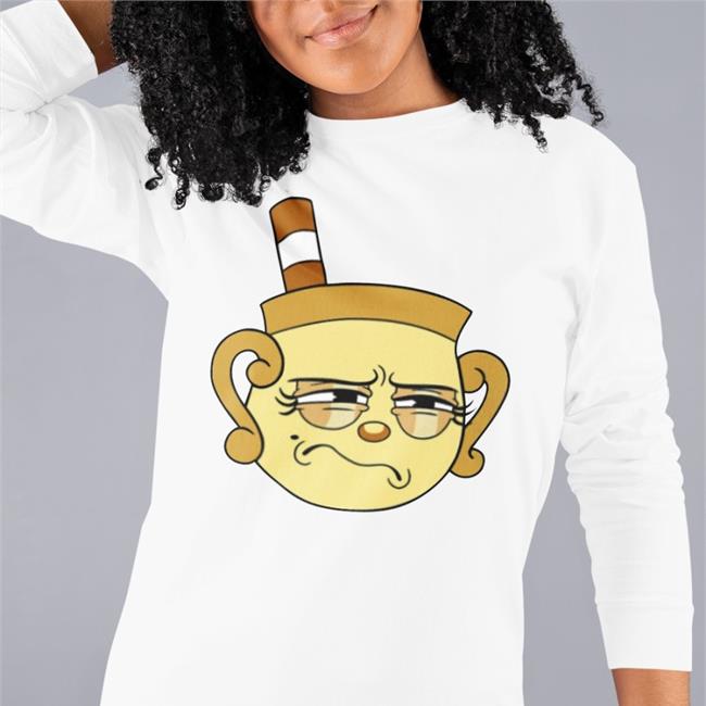 Iam8bit Merch The Cuphead Show Super Extra Comfy Character T Shirt Light Blue