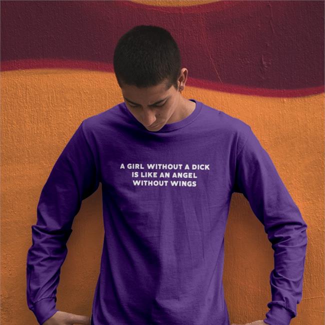 Molly A Girl Without A Dick Is Like An Angel Without Wings Tee Shirt