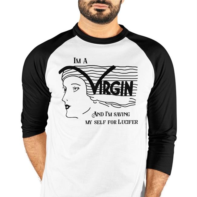 ShirtsThatGoHard I'm A Virgin And I'm Saving Myself For Lucifer Shirt White