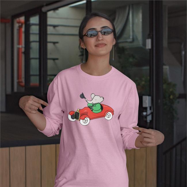 Rowingblazers Store Babar Car Hoodie Grey