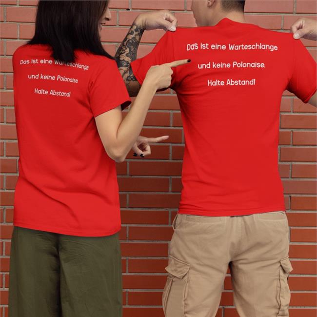 Momakil Das Ist Eine Warteschlange Und Keine Polonaise Halte Abstand Tee