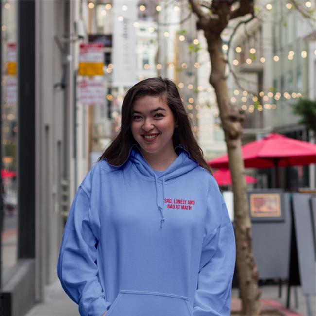 Shirts That Go Hard Sad Lonely And Bad At Math Sweatshirt