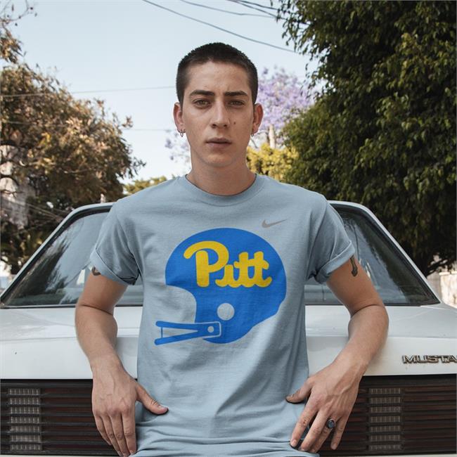 Owen Drexel Wearing Pitt Helmet Tee Shirts