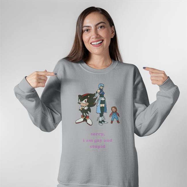 Shirts That Go Hard Sorry I'm Gay And Stupid Tee Shirt