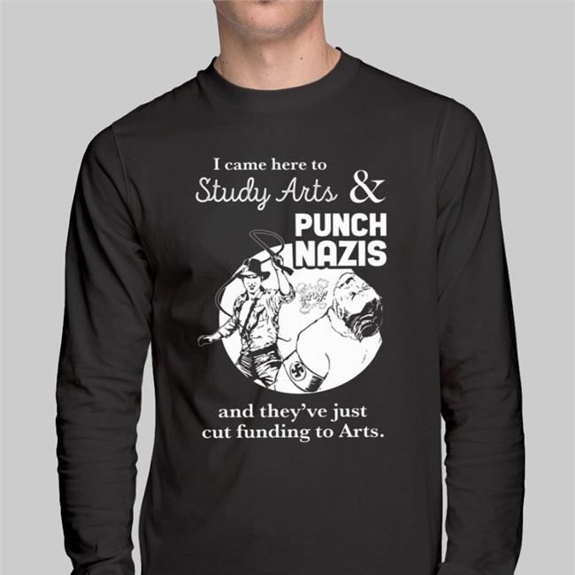 ShirtsThatGoHard I Came Here To Study Arts And Punch Nazis Shirt Purple