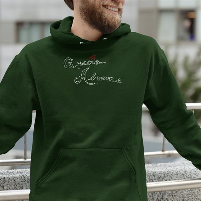 Gracie Abrams Navy Stitch Hoodie Gracie Abrams Merch