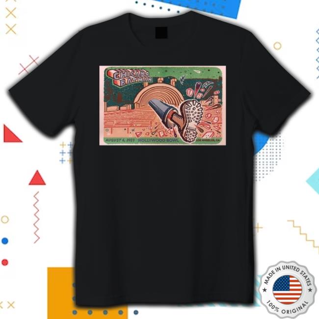 Chicano Batman Band Show Hollywood Bowl Los Angeles, Ca August 2023 Concert Poster Unisex Sweatshirt