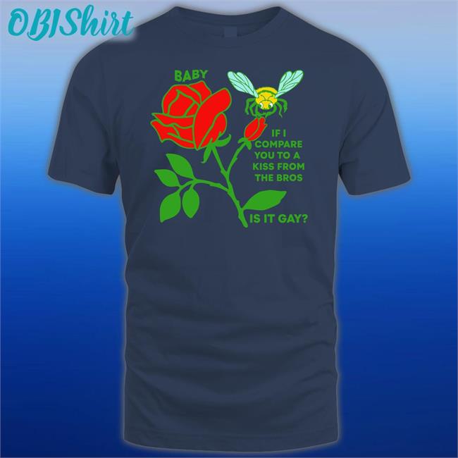 Thegoodshirts Merch Baby If I Compare You To A Kiss From The Bros Is It Gay T Shirts Shirtsthtgohard