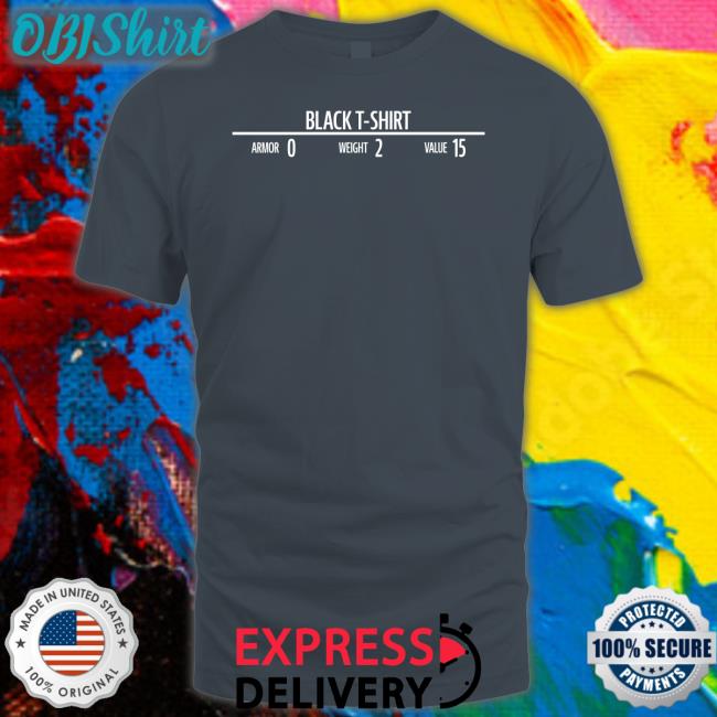 Black T-Shirt Armor 0 Weight 2 Value 15 Hoodie