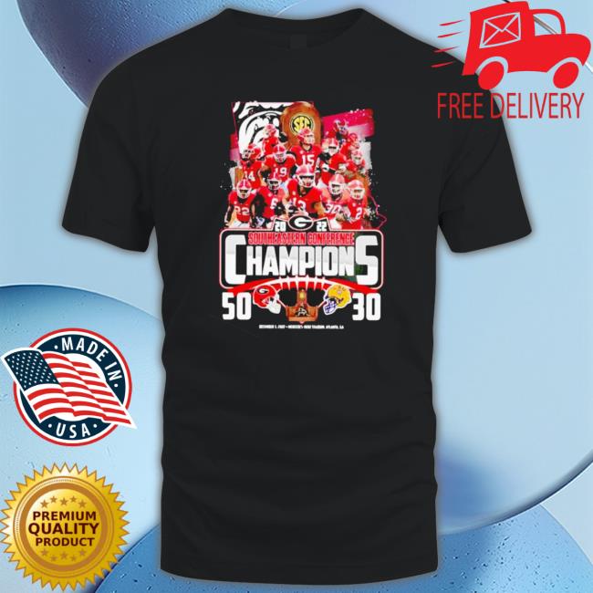 Georgia Bulldogs Win 50-30 Lsu Tigers 2022 Southeastern Conference Champions Shirt